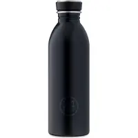 24Bottles Drinkfles 'Clima 0,5 L' antraciet / zilvergrijs / zwart