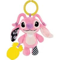 Clementoni - Babyspeelgoed - Stitch Knuffel - Angel - met Bijtring - Vanaf 3 maanden