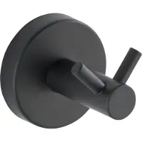 Wenko Wandhaak Duo Bosio 5,5 Cm Rvs Matzwart