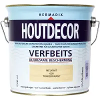 Hermadix Houtdecor verfbeits Melkwit transparant 2,5L