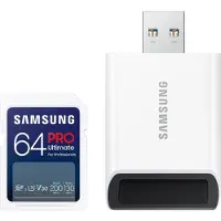 Samsung PRO Ultimate 64 GB (2023) SDXC + USB lezer