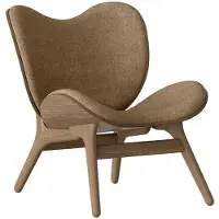 UMAGE A Conversation Piece Loungestoel Laag Dark Oak | Sugar Brown