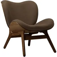 UMAGE A Conversation Piece Loungestoel Laag Dark Oak | Mocca