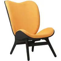 UMAGE A Conversation Piece Loungestoel Hoog Black Oak | Tangerine