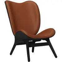 UMAGE A Conversation Piece Loungestoel Hoog Black Oak | Cognac