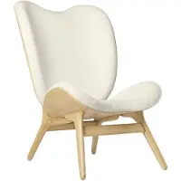 UMAGE A Conversation Piece Loungestoel Hoog Oak | Teddy White