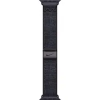 Apple Nike Sport Loop (40 mm, Nylon, Apple Watch Series 10, Apple Watch Ultra 2, Apple horloge SE 2024), Horlogebandjes, Zwart, Blauw