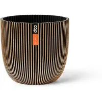 Capi Europe Bloempot Groove Goud / Zwart D 25 H 23 Cm