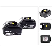 Makita Gereedschap batterijen + laders, BL 1850 B 18 V - 5,0 Ah Li-Ion accu 2-pack (18 V)