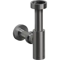 Clou Mini Suk fonteinsifon, gunmetal gebor. PVD, voor fonteintjes