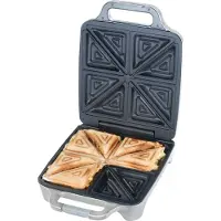 Cloer 6269 appareil à croque-monsieur xxl argent