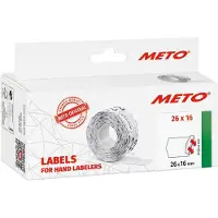 Meto Preis-Etiketten 9506166 Wiederablösbar Etiketten-Breite: 26 mm Etiketten-Höhe: 16 mm Weiß 1 St.