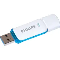 Philips FM51FD75B USB Stick - 512 GB - Snow Edition Ocean Blue - 3.0 USB Type-A 3.2 Gen 1 (3.1 Gen 1) - Wit