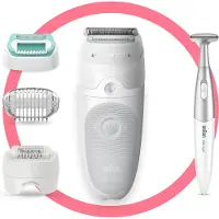 Braun Silk-épil SE 5-505 Power - Elektrische epilator voor vrouwen - 28 pincetten - Met snelheidsinstelling - comfortabel epileren - Wit/Paars