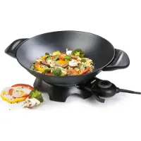 Domo DO8708W Wok + glazen deksel