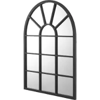 En.casa Spiegel Villalago hangend 80x60 cm zwart mat