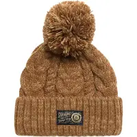 Superdry Bruine grof gebreide muts (OSFA), Casual, Acryl Y9010189A