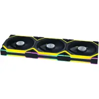 Lian Li UNI FAN SL Wireless Reverse Blade Black - Ventilatorhuis 3-pack - 120mm - 400 - 2000 rpm - 28.5 dBA - 4-pin PWM - L-Connect - ARGB - zwart