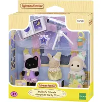 Sylvanian Families 5750 Trio Peutervriendjes Pyjama Party- inclusief 3 fluweelzachte speelfiguren