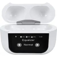 Technaxx BT-X72 In Ear headset Bluetooth Stereo Wit Noise Cancelling Indicator voor batterijstatus, Headset, Oplaadbox, Volumeregeling, Touchbesturing
