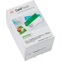 GBC Card Lamineerhoezen Visitekaartje & creditcard Glanzend 250 (2 x 250 micron) Transparant 100 Stuks
