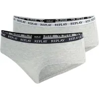 Replay Slip grijs gemêleerd / zwart / wit