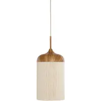 Light & Living Hanglamp Dania Lichte Hout Print Ø 16cm