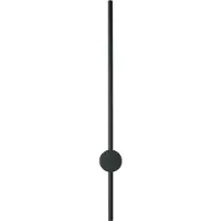 Ideal Lux LED-wandlamp Essence, zwart, Woon-/ Eetkamer, Aluminium, Modern, LED wandlamp
