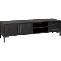 Tower Living Ziano TV stand 2 drs / 2 drws - 185x45x50 (Zwart, 185x50x45cm)