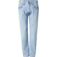 Levi's Jeans '555 Relaxed Straight Linen + Denim' lichtblauw