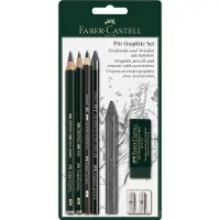 Ginza.se grafietpotloden set - Pitt Graphite - 7-delig op blister - FC-112997