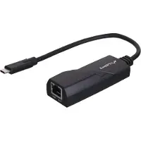 Lanberg Adapter USB C naar Netwerk RJ45 Lanberg NC-1000-02 Zwart 0,15 m