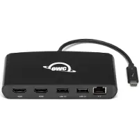 OWC Mini Dock Thunderbolt 3 - - HDMI 2.0 - Ethernet Gigabit - 40 Gbit/s - Aluminium