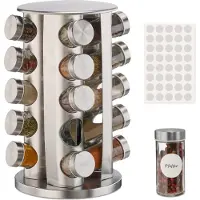 Relaxdays Kruidencarrousel, Keuken organisatoren, Zilver