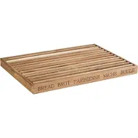 Aps Broodplank LETTER (B)480 x (D)340 x (H)30 mm gemaakt van acaciahout, verwijderbare kruimellade, Snijplank