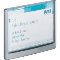 Durable deurbord CLICK SIGN, 149 x 105,5 mm, 5 stuks, grafiet