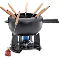 Spring Fondue set, Fondue Set, Zwart, Grijs