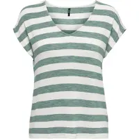 ONLY Shirt groen gemêleerd / wit