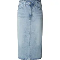 Levi's Rok 'High Rise Back Slit Skirt' blauw denim