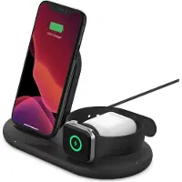 Belkin BoostCharge 3-in-1 Wireless Charger Zwart