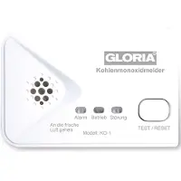 Gloria KO1 Koolmonoxidemelder werkt op batterijen Detectie van Koolmonoxide