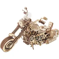 Rokr Modèle de moto Cruiser à engrenages mécaniques Robotime 3D LK504