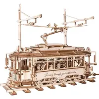 Robotime houten 3D puzzel - Classic City Tram