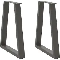 vidaXL Eettafelpoten 2 st V-vormig 50x(72-73,3) cm staal antraciet