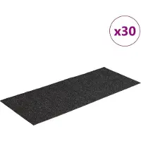 vidaXL Trapmatten Zelfklevend 30 stuks 60x25 cm Antraciet Rechthoekig