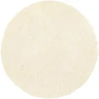 vidaXL Hoogpolig vloerkleed NAVARRA 160x160 cm polyester crèmekleurig
