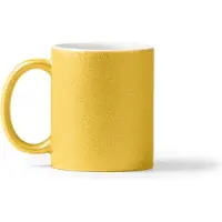 Roly Keramische Goud Kleurige mok met glittereffect is speciaal ontworpen voor sublimatie en heeft een inhoud van 350 ml.