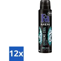 Fa Men - Extreme Cool - Deodorant Spray - Coolend - 150 ml - Voordeelverpakking - 12 stuks
