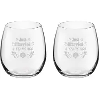 Royal Leerdam Gegraveerde set drinkglazen 39cl Just Married 4 years ago