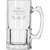 Libbey Gegraveerde bierpul 1ltr Just Married 1 year ago